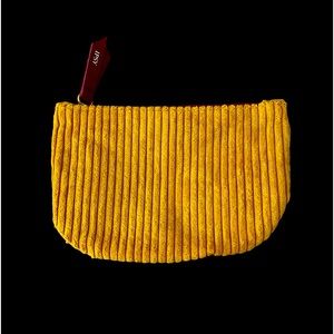 Ipsy 7" x 5" cosmetic case - corduroy style with zipper‎ pull